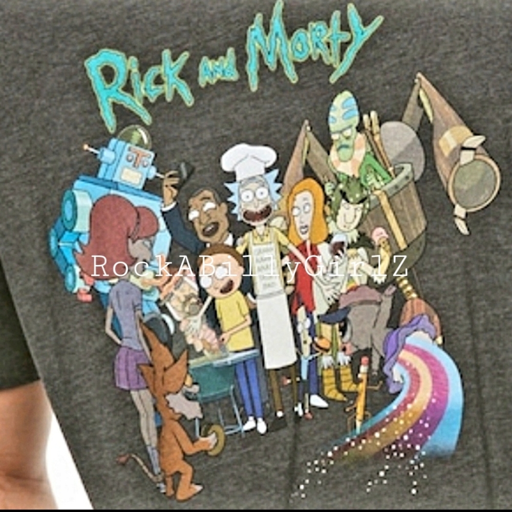 Rick & Morty Block Party BBQ Birdman Mr. Poopybutthole Beth President Shirt